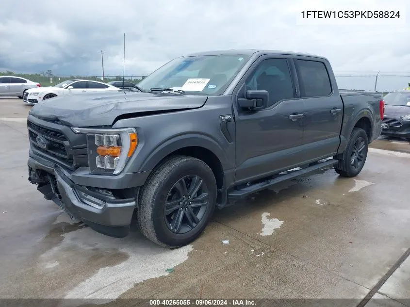 2023 Ford F-150 Xlt VIN: 1FTEW1C53PKD58824 Lot: 40265055