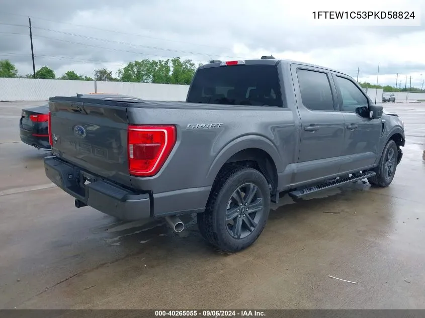 2023 Ford F-150 Xlt VIN: 1FTEW1C53PKD58824 Lot: 40265055