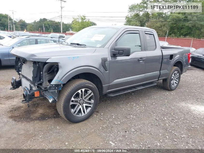 2023 Ford F-150 Xl VIN: 1FTEX1EP1PKE11189 Lot: 40268178