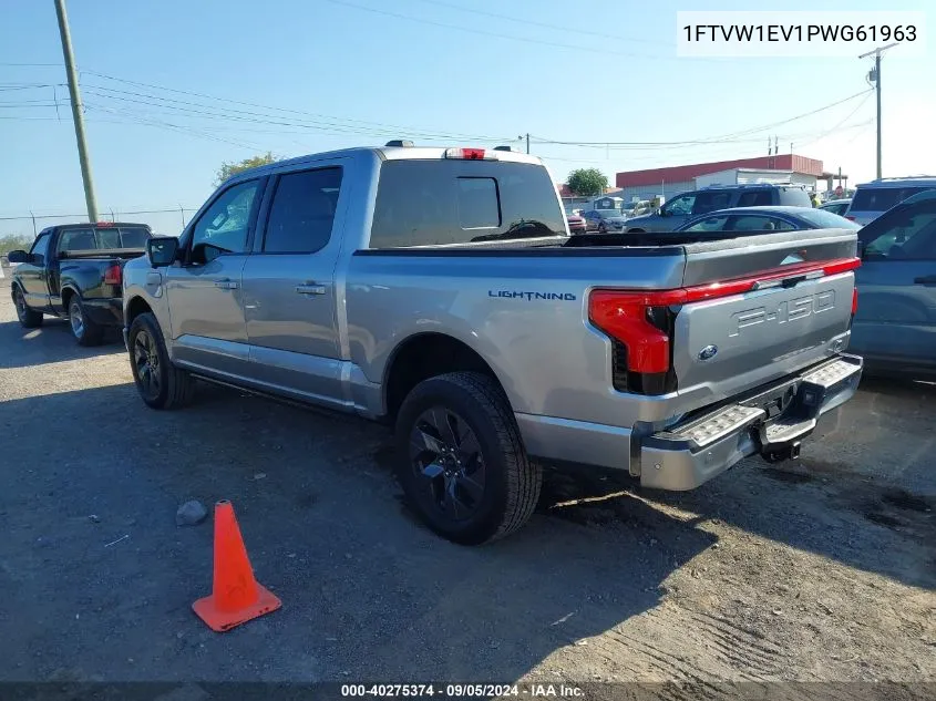 2023 Ford F150 Lightning Pro/Lightning Xlt/Lightning Lariat/Lightning Platinum VIN: 1FTVW1EV1PWG61963 Lot: 40275374