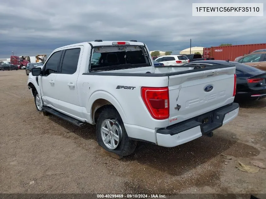 2023 Ford F-150 Xlt VIN: 1FTEW1C56PKF35110 Lot: 40299469