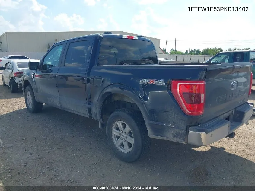 2023 Ford F-150 Xlt VIN: 1FTFW1E53PKD13402 Lot: 40308874