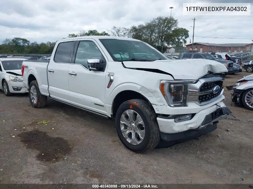 2023 Ford F-150 Platinum VIN: 1FTFW1EDXPFA04302 Lot: 40343898