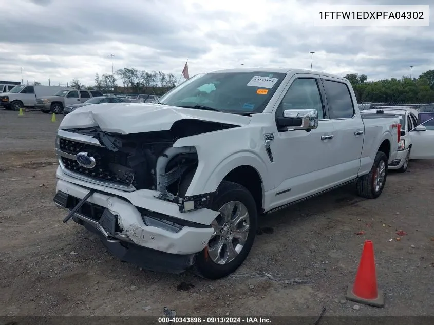 2023 Ford F-150 Platinum VIN: 1FTFW1EDXPFA04302 Lot: 40343898