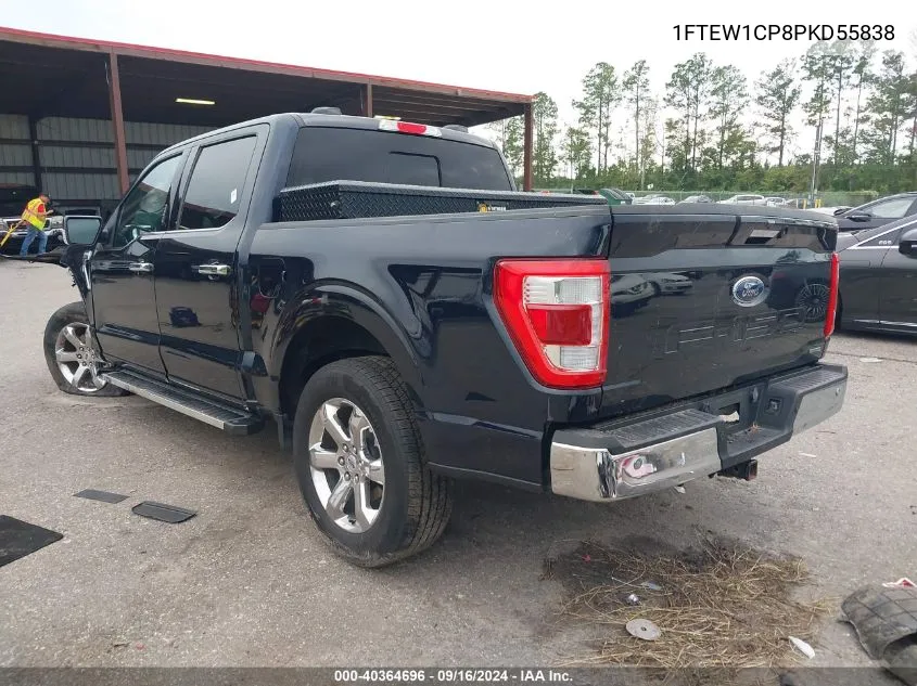 2023 Ford F-150 Lariat VIN: 1FTEW1CP8PKD55838 Lot: 40364696