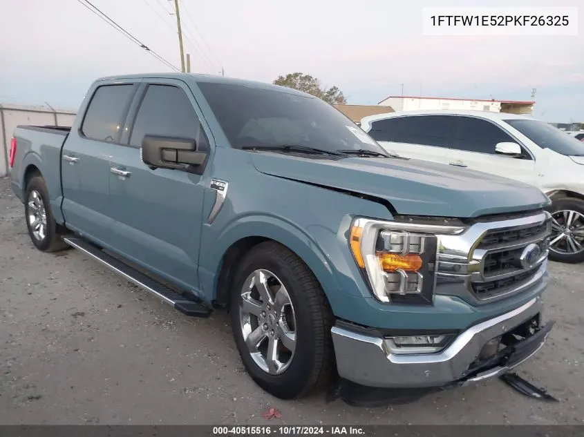 2023 Ford F-150 Supercrew VIN: 1FTFW1E52PKF26325 Lot: 40515516