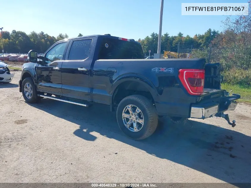 1FTFW1E81PFB71067 2023 Ford F-150 Xlt