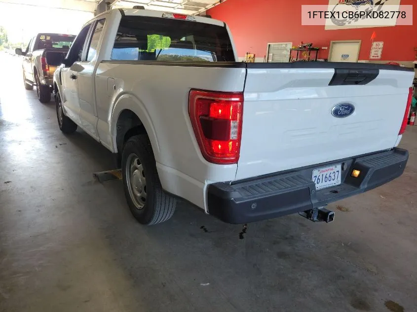 1FTEX1CB6PKD82778 2023 Ford F150 Super Cab