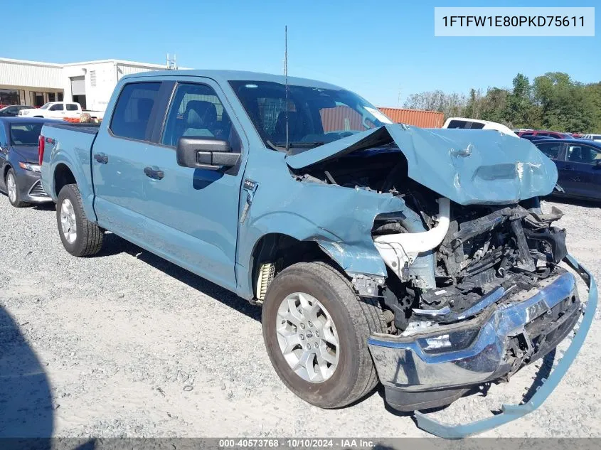 1FTFW1E80PKD75611 2023 Ford F-150 Xlt