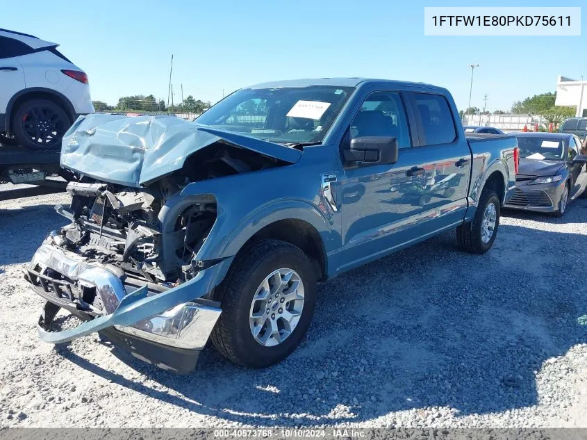 1FTFW1E80PKD75611 2023 Ford F-150 Xlt