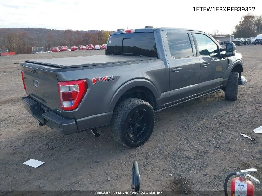 2023 Ford F-150 Lariat VIN: 1FTFW1E8XPFB39332 Lot: 40735334