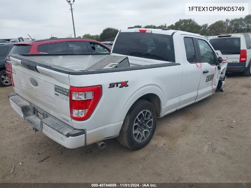 2023 Ford F-150 Xl VIN: 1FTEX1CP9PKD5749 Lot: 40744859