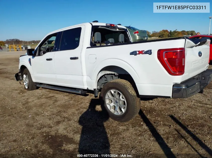 2023 Ford F-150 Xlt VIN: 1FTFW1E85PFC03311 Lot: 40772336