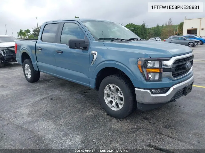 2023 Ford F-150 Xlt VIN: 1FTFW1E58PKE38881 Lot: 40794497