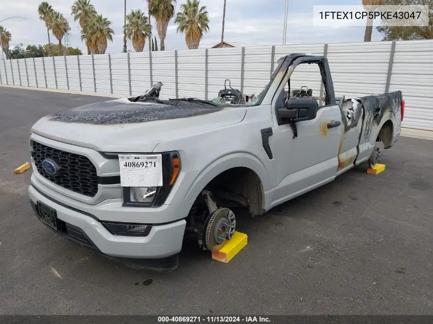 2023 Ford F-150 Xl VIN: 1FTEX1CP5PKE43047 Lot: 40869271