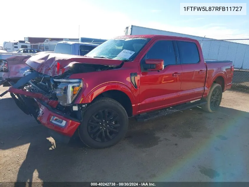 1FTFW5L87RFB11727 2024 Ford F-150 Lariat