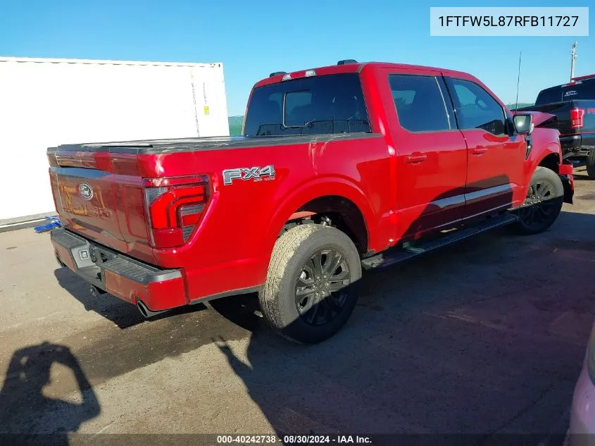 1FTFW5L87RFB11727 2024 Ford F-150 Lariat