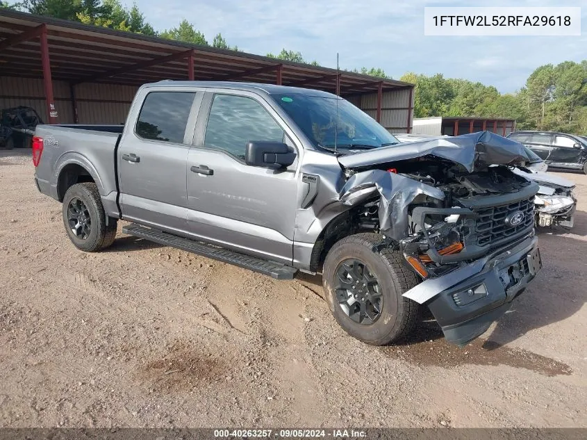 2024 Ford F-150 Stx VIN: 1FTFW2L52RFA29618 Lot: 40263257