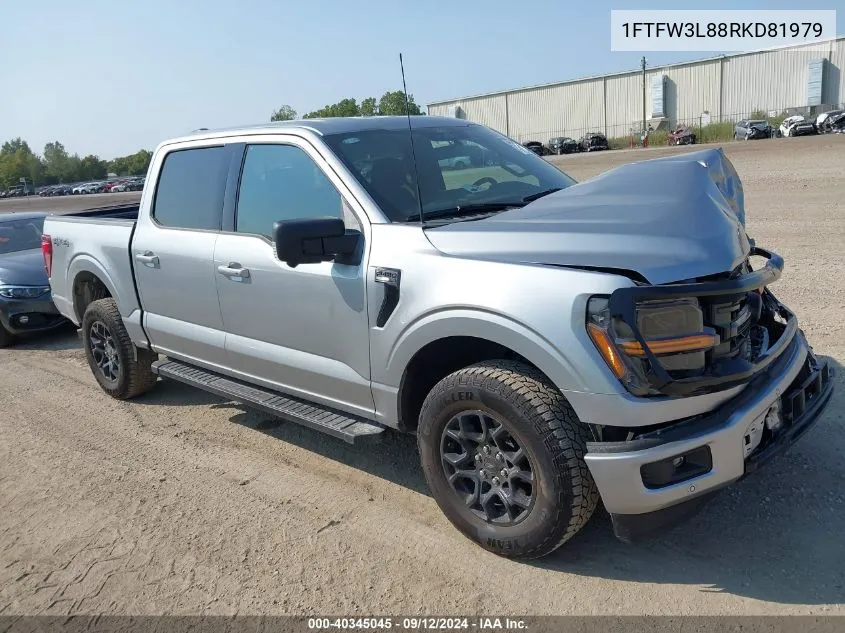 2024 Ford F-150 Xlt VIN: 1FTFW3L88RKD81979 Lot: 40345045