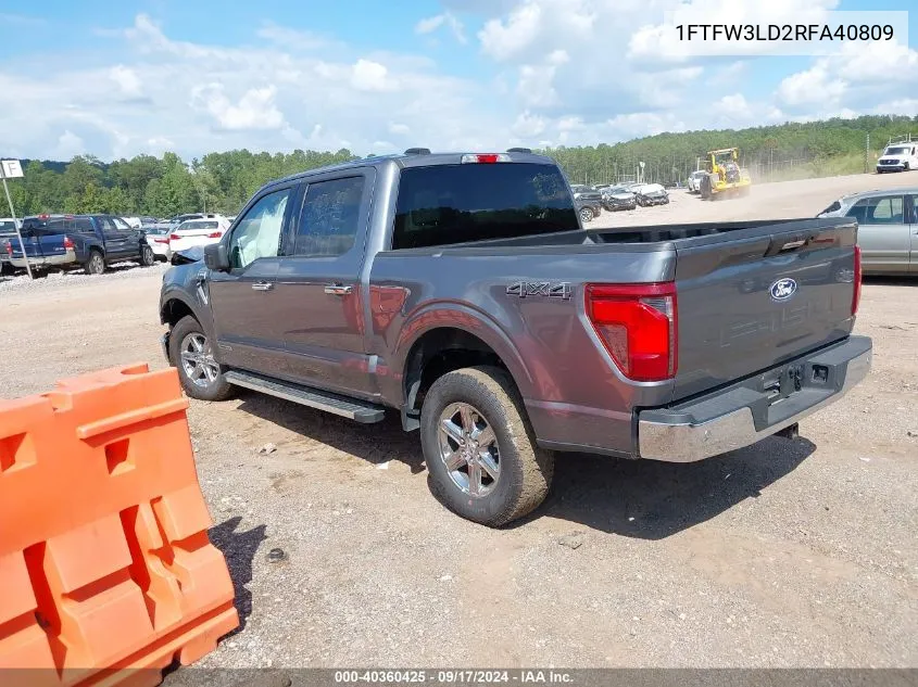 2024 Ford F-150 Xlt VIN: 1FTFW3LD2RFA40809 Lot: 40360425