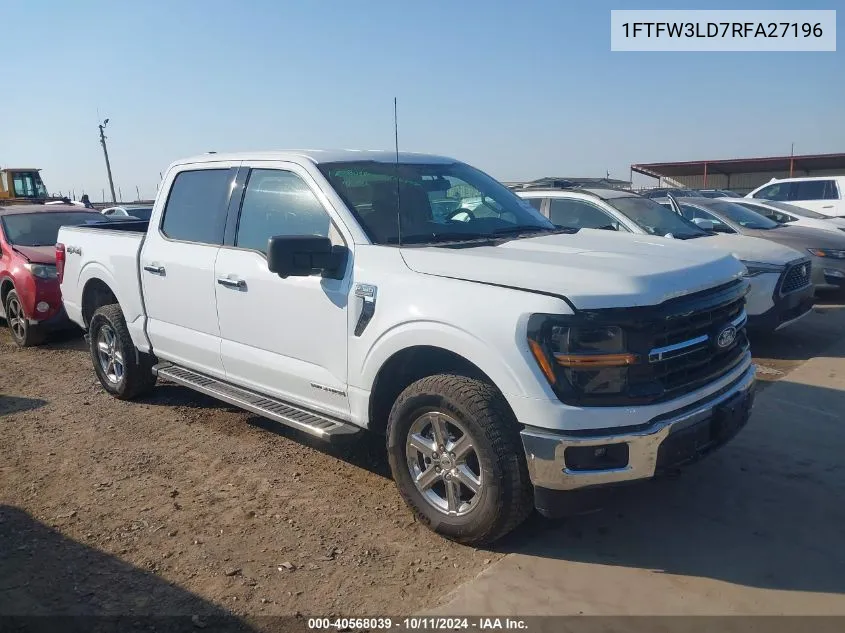 2024 Ford F150 Xlt VIN: 1FTFW3LD7RFA27196 Lot: 40568039