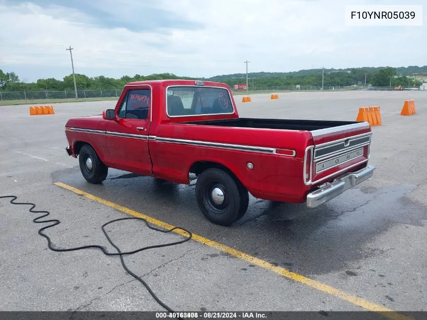 1973 Ford F100 VIN: F10YNR05039 Lot: 40163408