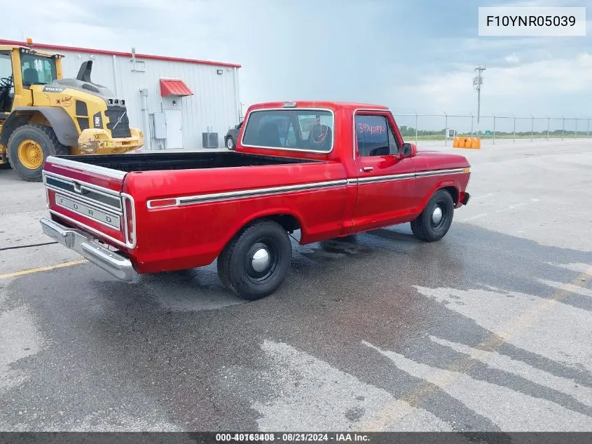 1973 Ford F100 VIN: F10YNR05039 Lot: 40163408