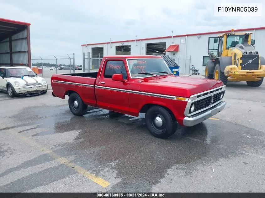 1973 Ford F100 VIN: F10YNR05039 Lot: 40760175