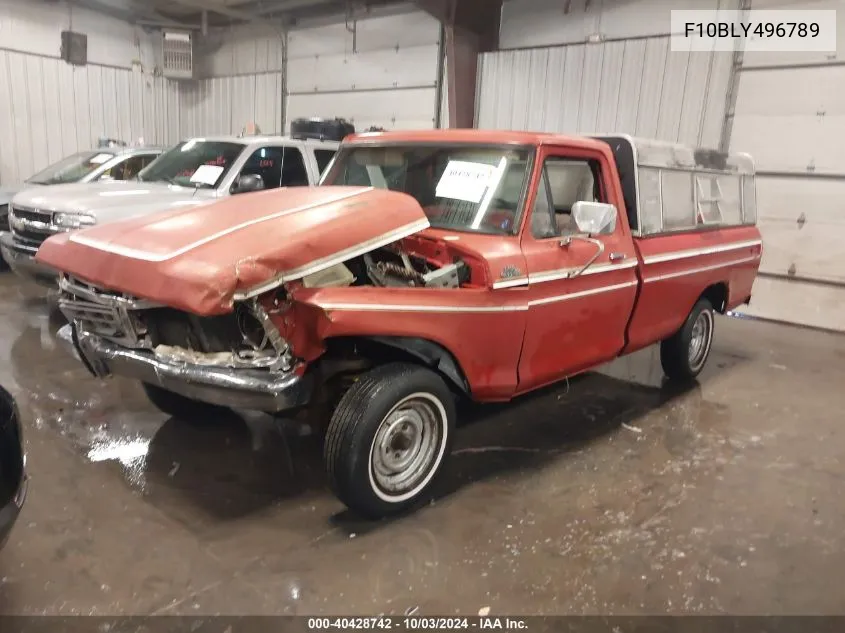 1977 Ford F100 VIN: F10BLY496789 Lot: 40428742