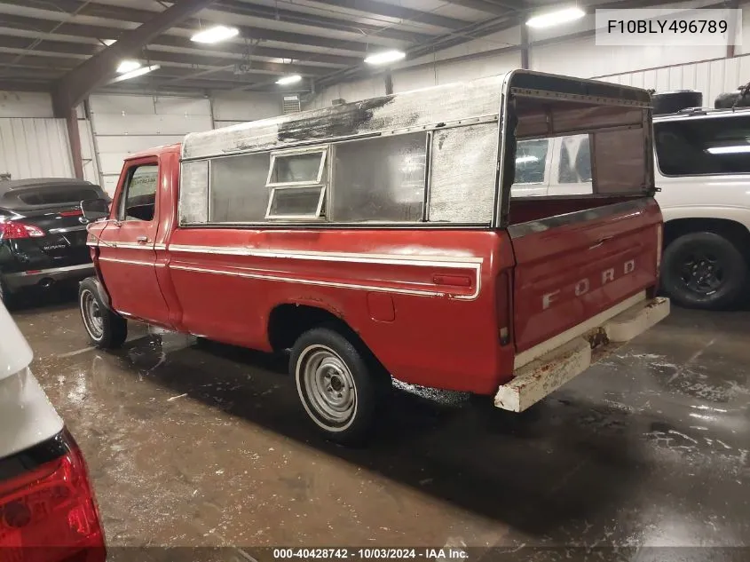 1977 Ford F100 VIN: F10BLY496789 Lot: 40428742