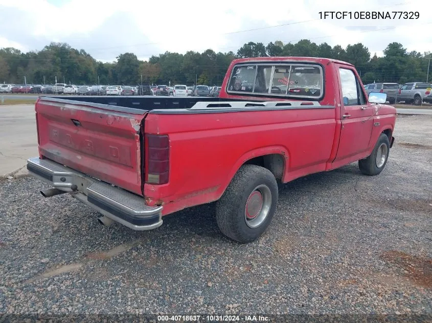 1981 Ford F100 VIN: 1FTCF10E8BNA77329 Lot: 40718637