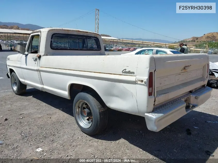 F25YRH30398 1970 Ford F250