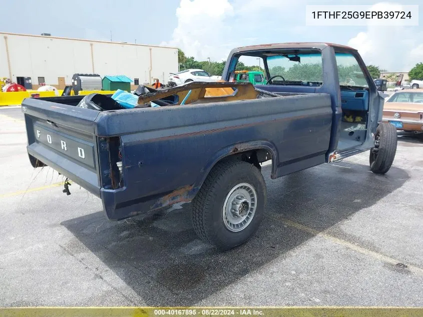 1984 Ford F250 VIN: 1FTHF25G9EPB39724 Lot: 40167895