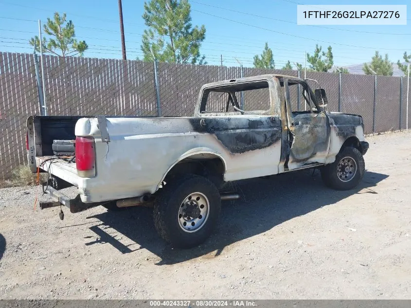 1990 Ford F250 VIN: 1FTHF26G2LPA27276 Lot: 40243327