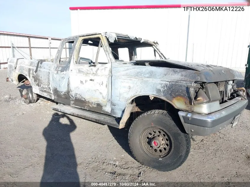 1991 Ford F250 VIN: 1FTHX26G6MKA12226 Lot: 40497279