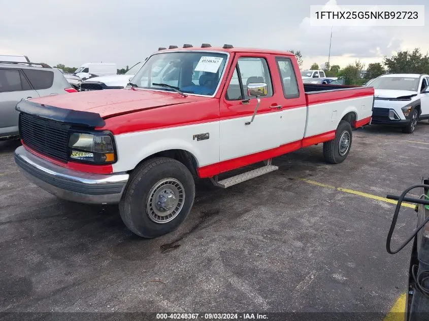 1992 Ford F250 VIN: 1FTHX25G5NKB92723 Lot: 40248367