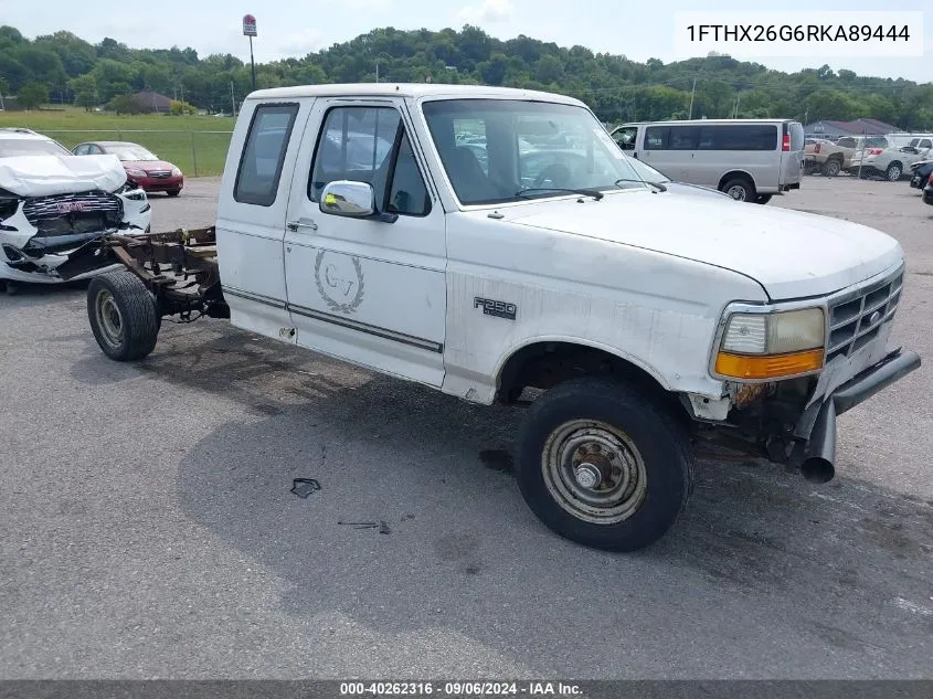 1994 Ford F250 VIN: 1FTHX26G6RKA89444 Lot: 40262316