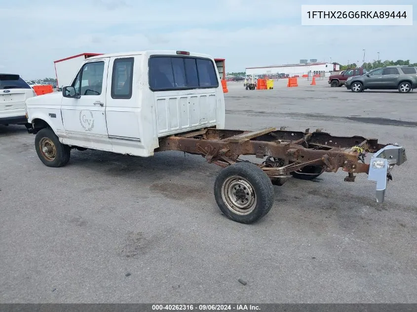 1994 Ford F250 VIN: 1FTHX26G6RKA89444 Lot: 40262316