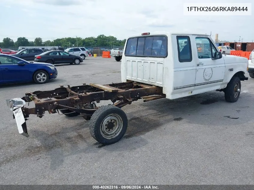 1994 Ford F250 VIN: 1FTHX26G6RKA89444 Lot: 40262316