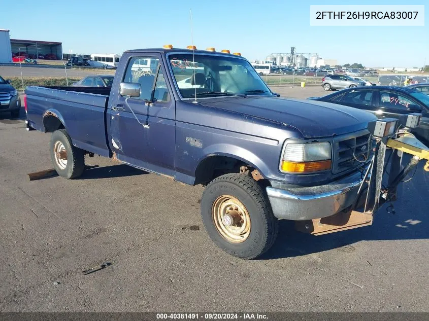 1994 Ford F250 VIN: 2FTHF26H9RCA83007 Lot: 40381491