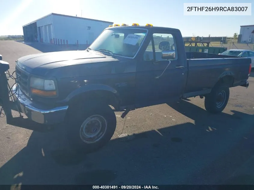 1994 Ford F250 VIN: 2FTHF26H9RCA83007 Lot: 40381491