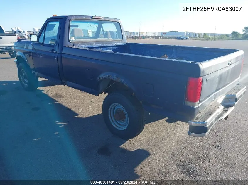 1994 Ford F250 VIN: 2FTHF26H9RCA83007 Lot: 40381491