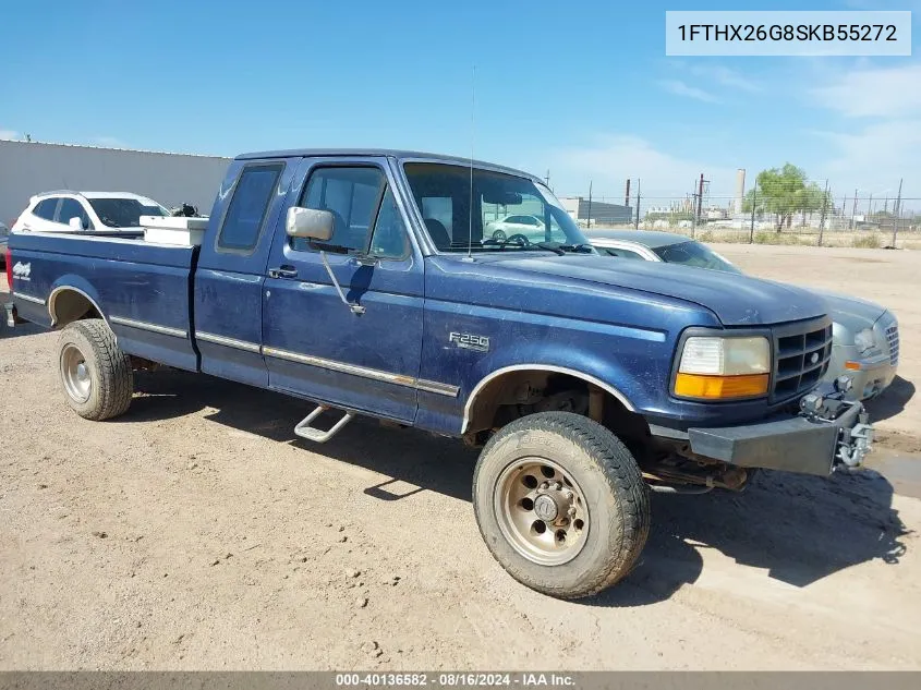 1995 Ford F250 VIN: 1FTHX26G8SKB55272 Lot: 40136582