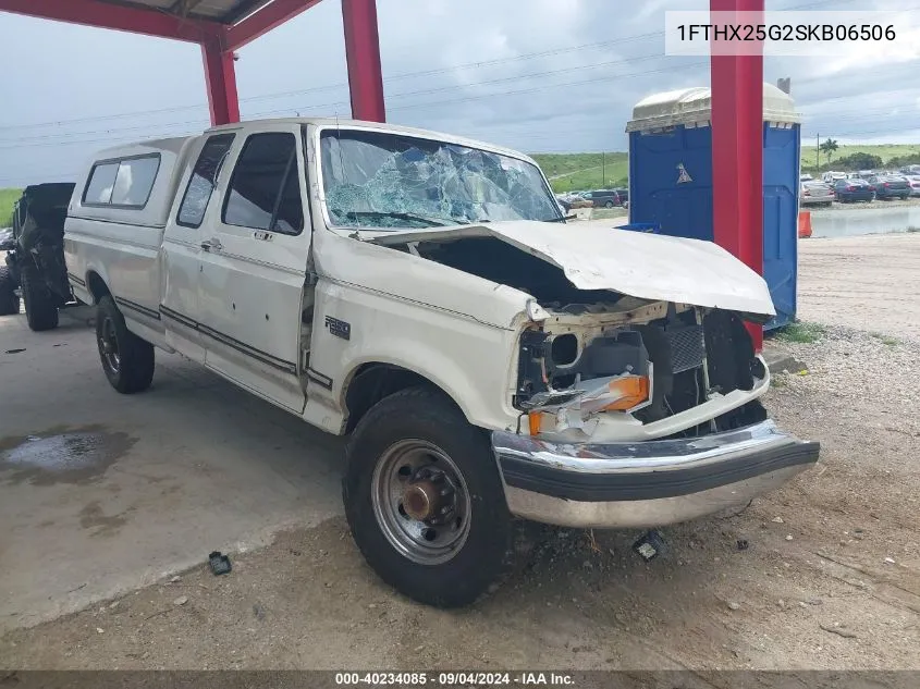 1995 Ford F250 VIN: 1FTHX25G2SKB06506 Lot: 40234085