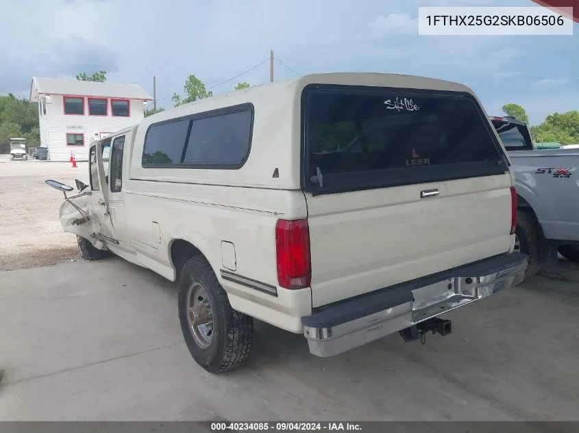 1995 Ford F250 VIN: 1FTHX25G2SKB06506 Lot: 40234085