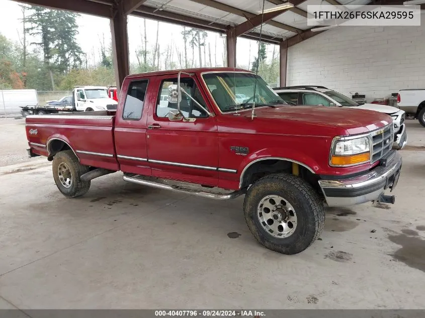 1995 Ford F250 VIN: 1FTHX26F6SKA29595 Lot: 40407796