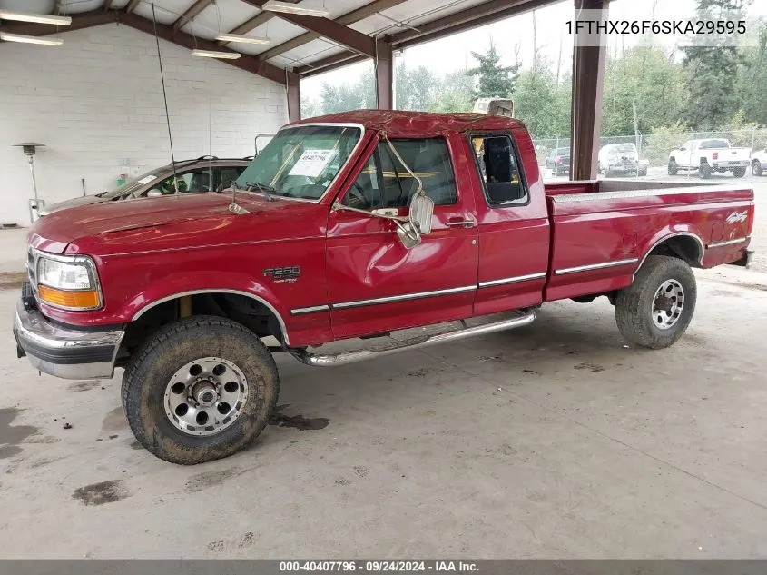 1995 Ford F250 VIN: 1FTHX26F6SKA29595 Lot: 40407796