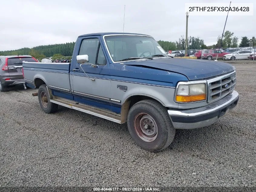 1995 Ford F250 VIN: 2FTHF25FXSCA36428 Lot: 40446177