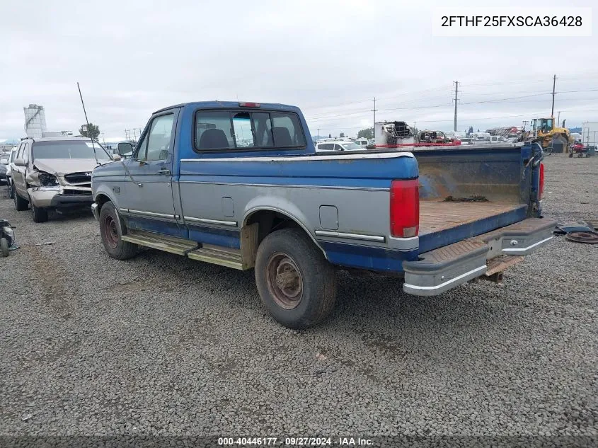 1995 Ford F250 VIN: 2FTHF25FXSCA36428 Lot: 40446177