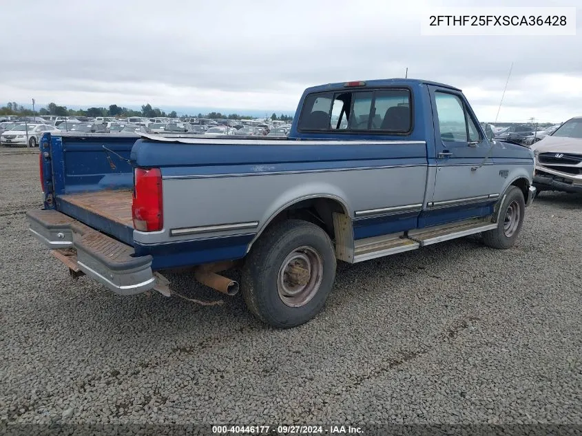 1995 Ford F250 VIN: 2FTHF25FXSCA36428 Lot: 40446177